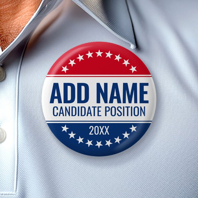 Individuelle Name-Position der Classic Campaign De Button (Campaign Button)