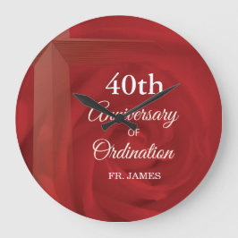 Individuelle Name Priester Anniversary Ordination  Große Wanduhr