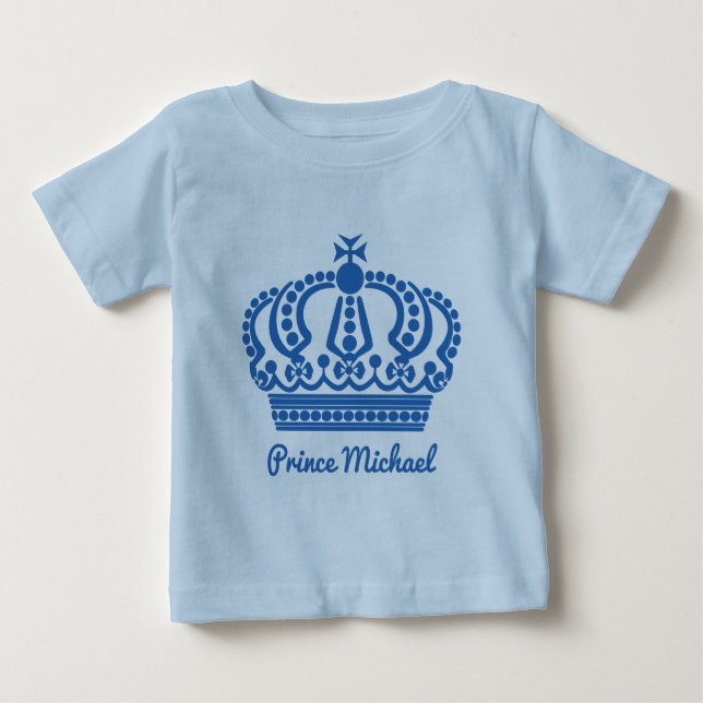 Individuelle Name "Prince"-Kleidung Baby T-shirt (Vorderseite)