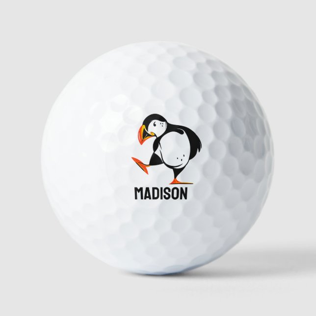 Individuelle Name Puffin Golfball (Vorderseite)