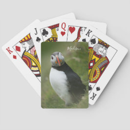 Individuelle Name Puffin Spielkarten