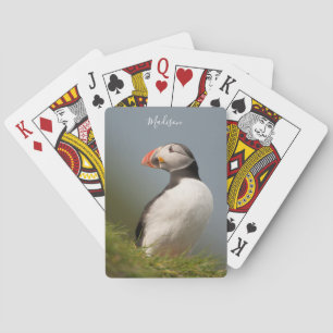 Individuelle Name Puffin Spielkarten