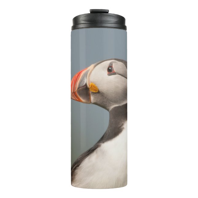 Individuelle Name Puffin tumbler Thermosbecher (Vorderseite)