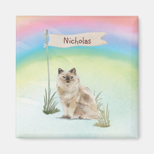 Individuelle Name Ragdoll Cat Pet Magnet