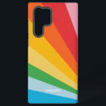 Individuelle Name-Rainbow-Farben Samsung Galaxy Hülle<br><div class="desc">Sehen Sie in meinem Shop für mehr Regenbogen / Stolz-Artikel.</div>