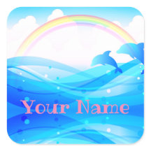 Individuelle Name Rainbow Summer Magic Blue Delphi