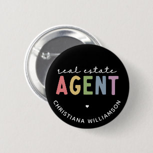 Individuelle Name Real Anwesen Agent Geschenke v Button
