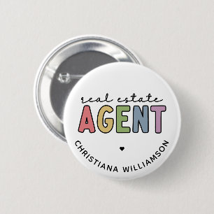 Individuelle Name Real Anwesen Agent Geschenke v Button