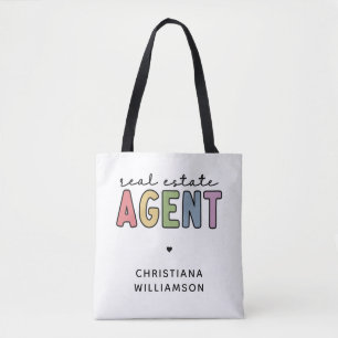 Individuelle Name Real Anwesen Agent Geschenke v Tasche