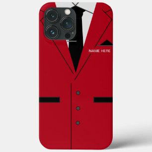 Individuelle Name Red Anzug Necktie Fun Case-Mate iPhone Hülle