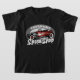 Individuelle Name Red Frisierte Auto Roadster Spee T-Shirt (Laydown)
