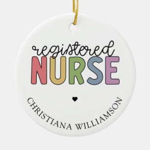 Individuelle Name Registriert Krankenversicherung Keramik Ornament