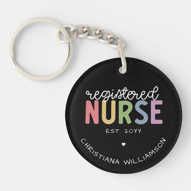 Individuelle Name Registriert Krankenversicherung  Schlüsselanhänger (Vorderseite)