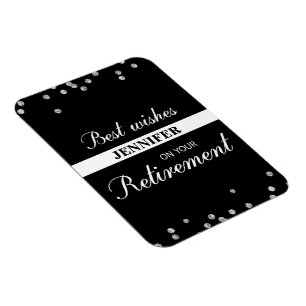 Individuelle Name, Rentenerwerb Glückwunsch Schwar Magnet
