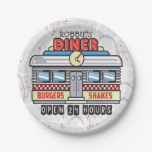 Individuelle Name Retro 50er Diner Sign Fifties At