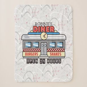 Individuelle Name Retro 50er Diner Sign Fifties At Sherpadecke