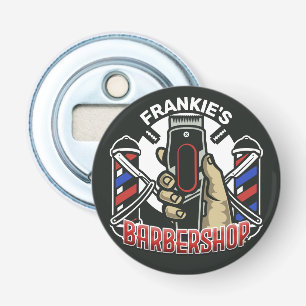 Individuelle Name Retro Barber Shop Pole Barbersho Flaschenöffner