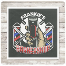 Individuelle Name Retro Barber Shop Pole Barbersho