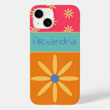 Individuelle Name Retro Blume