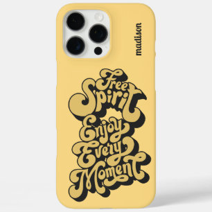 Individuelle Name Retro "Free Spirit" iPhone 16 Pro Max Hülle