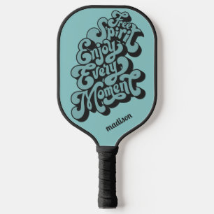 Individuelle Name Retro "Free Spirit" Pickleball Schläger