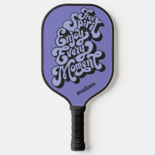 Individuelle Name Retro "Free Spirit" Pickleball Schläger