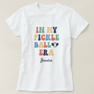 Individuelle Name Retro in meiner Pickleball-Mama T-Shirt
