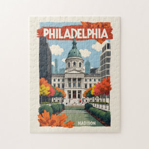 Individuelle Name Retro Philadelphia