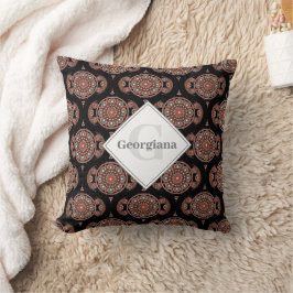 Individuelle Name Retro Safari Sunset Bohemisch Ma Kissen