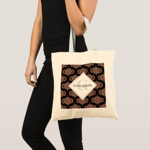 Individuelle Name Retro Safari Sunset Bohemisch Ma Tragetasche