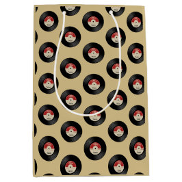 Individuelle Name Retro Vinyl Record Mittlere Geschenktüte