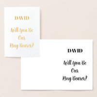 Individuelle Name Ringbearer Hochzeit Einfache Min