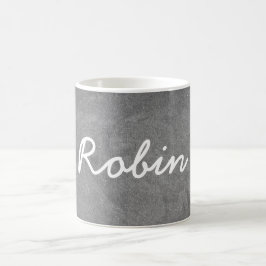 Individuelle Name Robin Chalkboard Typografie Kaffeetasse