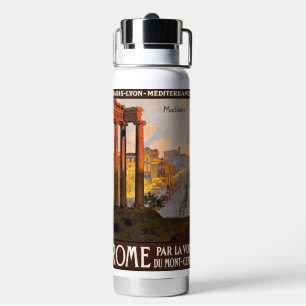 Individuelle Name Rom Italien Vintage Reisen Trinkflasche