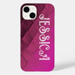 Individuelle Name, rosa, ombre Case-Mate iPhone 14 Hülle