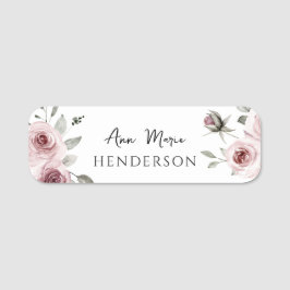Individuelle Name Rosa Rose Namensschild