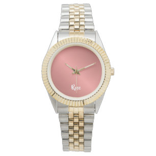 Individuelle Name Rose Gold Armbanduhr