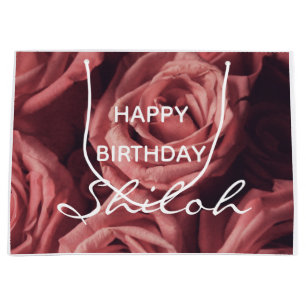 Individuelle Name Rose Happy Birthday Frauen Mädch Große Geschenktüte