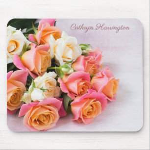 Individuelle Name-Rose-Mauspad Mousepad