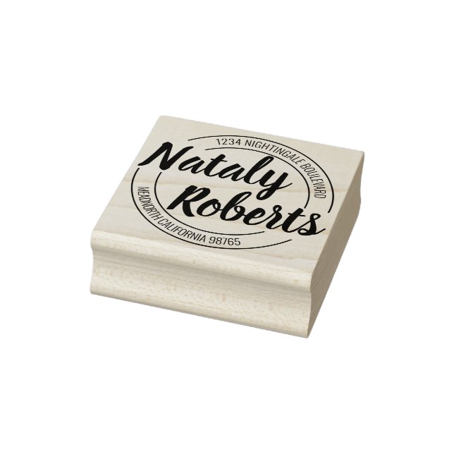 Individuelle Name Rücksendeadresse Personalisiert Gummistempel (Stempel)