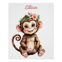 Individuelle Name Safari Girl Kinderzimmer Baby Mo