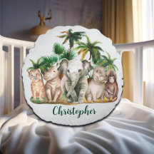 Individuelle Name Safari Tiere Palmen Bäume