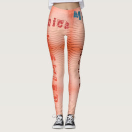 Individuelle Name Sangria Wüstensand Leggings