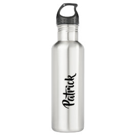 Individuelle Name schlicht Edelstahlflasche