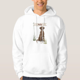 Individuelle Name Schokolade Labrador Haustier Hun Hoodie