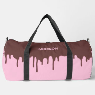 Individuelle Name Schokolade Tropfen Duffle Bag