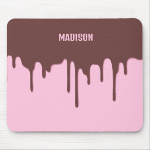 Individuelle Name Schokolade Tropfen Mousepad