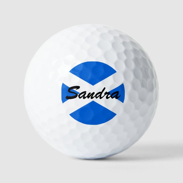 Individuelle Name Schottische Flagge va gbcnt Golfball (Vorderseite)