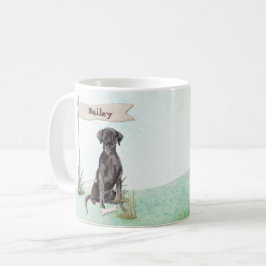 Individuelle Name Schwarzes Labor Kaffeetasse