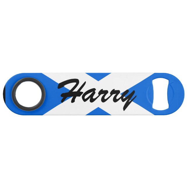Individuelle Name Scottish Flag Bocnt Speed Flaschenöffner (Vorderseite (Horizontal))